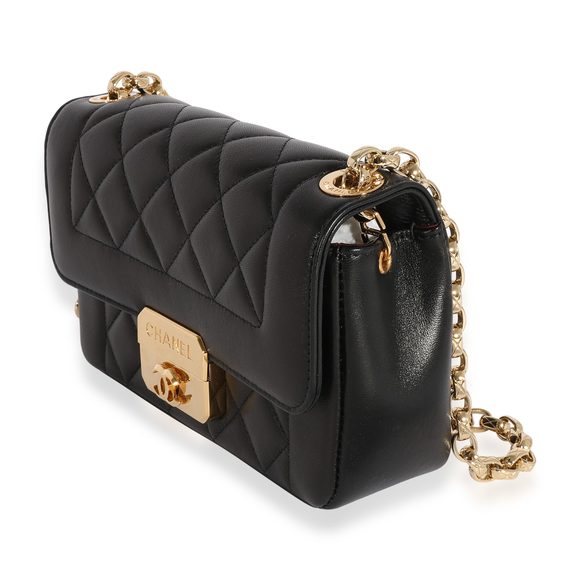 Chanel Black Quilted Lambskin Chic With Me Mini Flap Bag - Picture 2 of 7